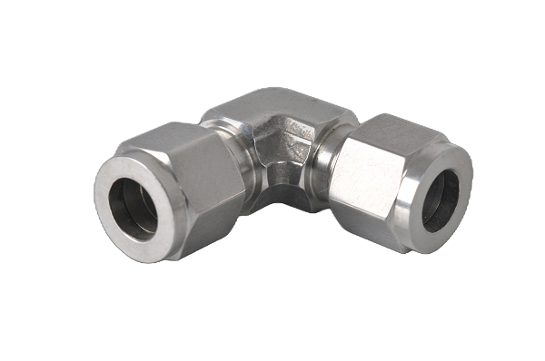 不銹鋼卡套彎頭，彎頭中間