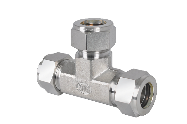 三通中間（卡套三通）